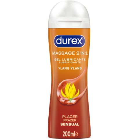 DUREX - GEL LUBRIFICANTE PARA MASSAGEM SENSUAL YLANG YLANG 200 ML