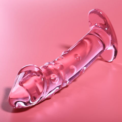 NEBULA SERIES BY IBIZA - MODELO 19 DILDO VIDRO BOROSILICADO ROSA 18.5 CM -O- 4 CM