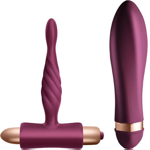 CLIMAXIMUM - KIT DARE VIBRADOR TORCIDO + PLUG ANAL INICIANTES