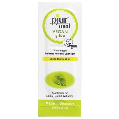 PJUR - MED VEGAN GLIDE LUBRIFICANTE BASE DE GUA 2 ML