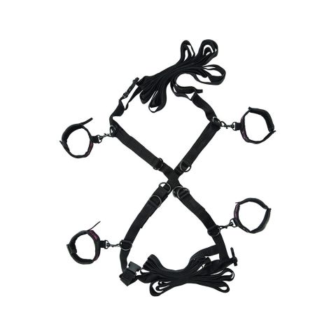 CALEXOTICS - SCANDAL CONJUNTO DE BRAÇADEIRAS DE CAMA CRUZADA