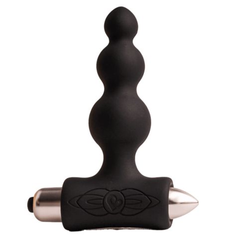 ROCKS-OFF - PETITE SENSATIONS BUBBLES PLUG ANAL VIBRADOR PRETO
