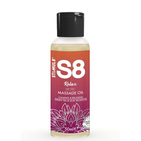 STIMUL8 - S8 RELAX ÓLEO DE MASSAGEM ERÓTICA CHÁ VERDE 50 ML