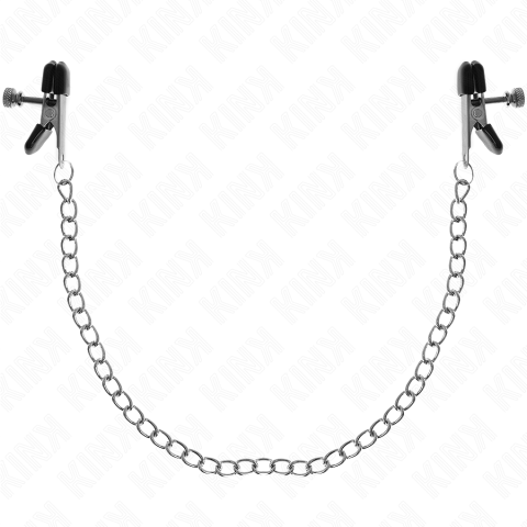 KINK - PINÇAS DE CORRENTE PLANA PRATA 34 CM