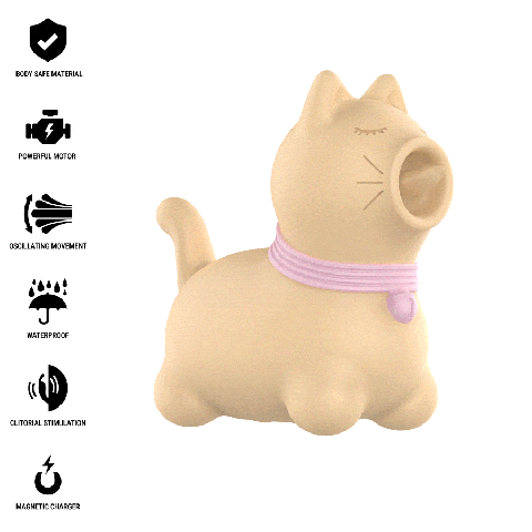 INTENSE - ESTIMULADOR TOULOUSE COM LÍNGUA ROTATIVA 360º AMARELO